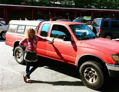 Amy and truck