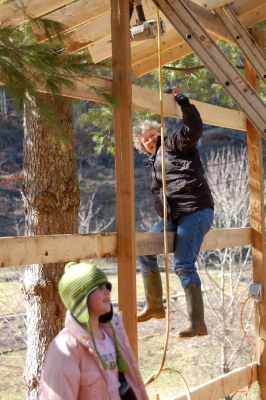 joan and lily in barn.JPG